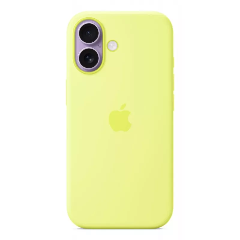 Custodia Apple iPhone 17 silicone con MagSafe giallo neon