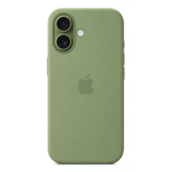 Custodia in silicone Apple iPhone 17 MagSafe Light Moss verde