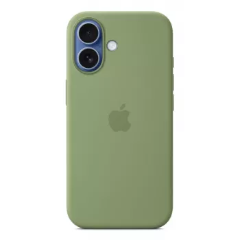 Custodia in silicone Apple iPhone 17 MagSafe Light Moss verde