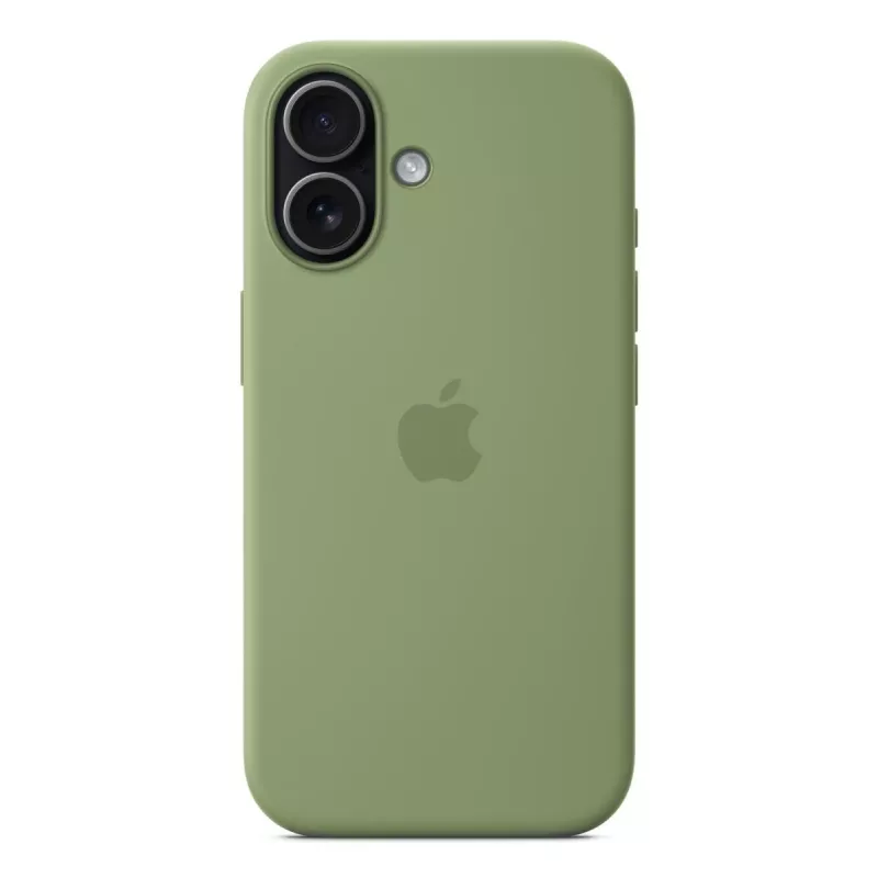 Custodia in silicone Apple iPhone 17 MagSafe Light Moss verde