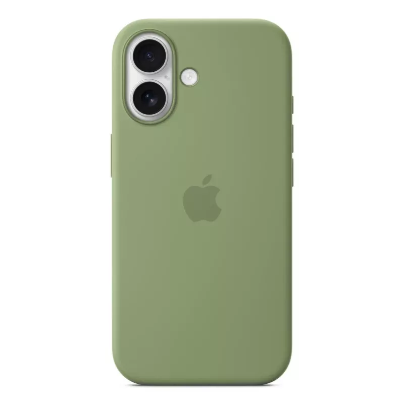 Custodia in silicone Apple iPhone 17 MagSafe Light Moss verde
