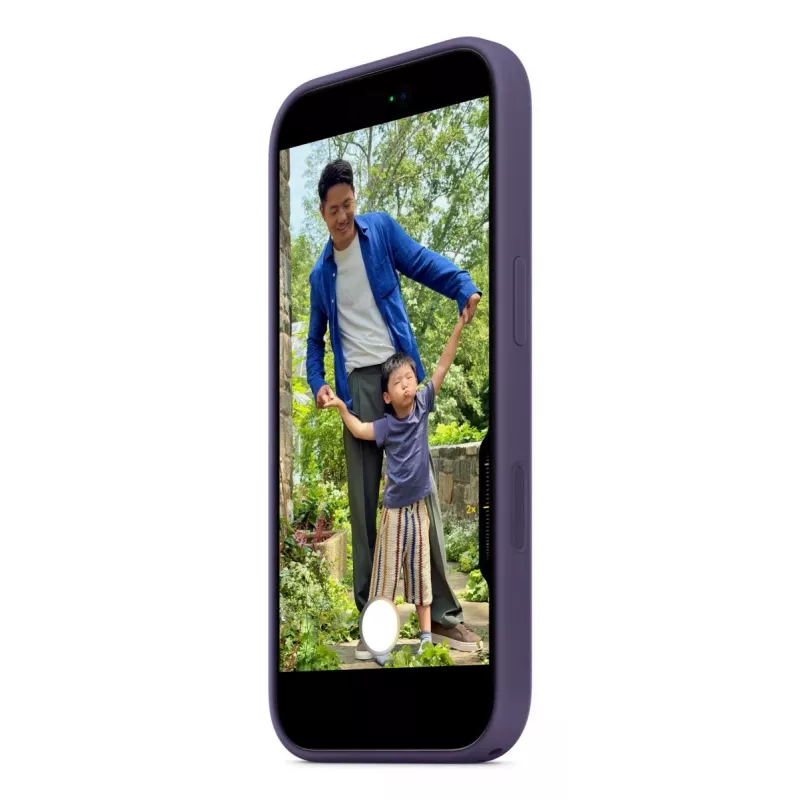 Custodia in silicone Apple iPhone 17 lilla Fog monochromatic