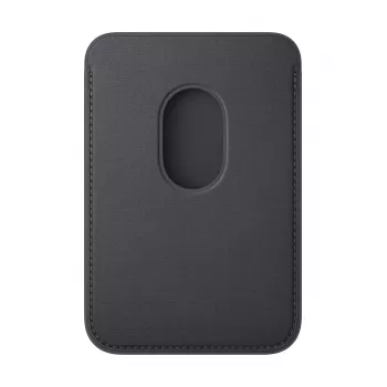 Portacarte Apple iPhone FineWoven Wallet con MagSafe nero Microtwill