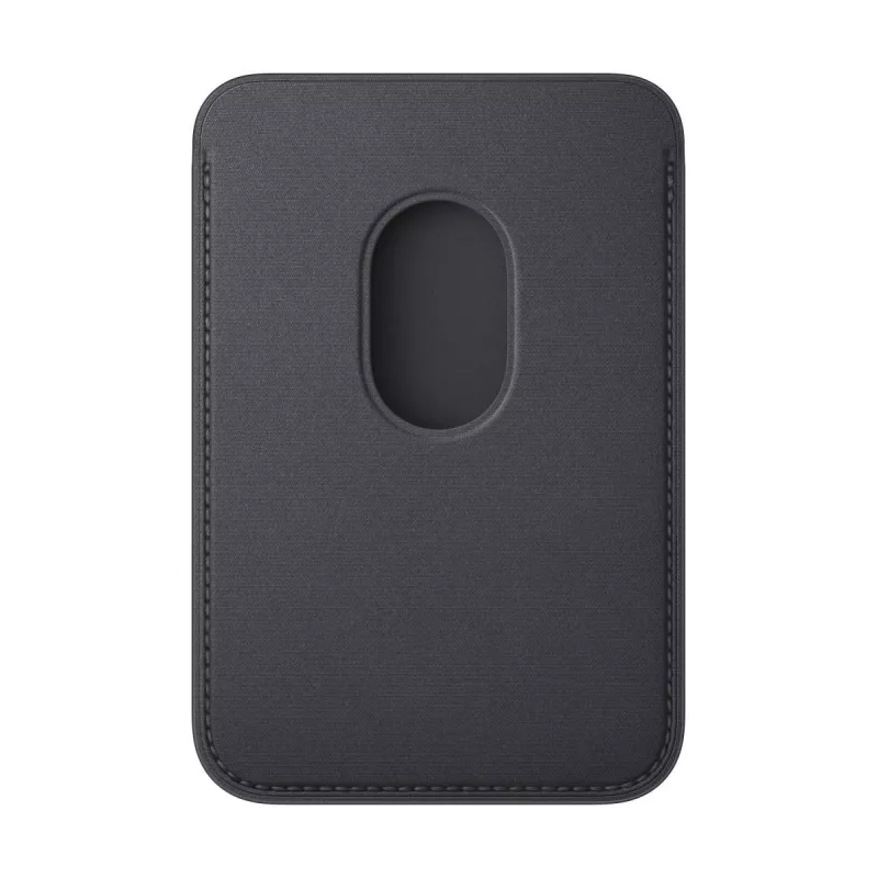 Portacarte Apple iPhone FineWoven Wallet con MagSafe nero Microtwill