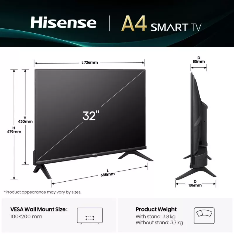 Hisense 32A4Q 81,3 cm (32