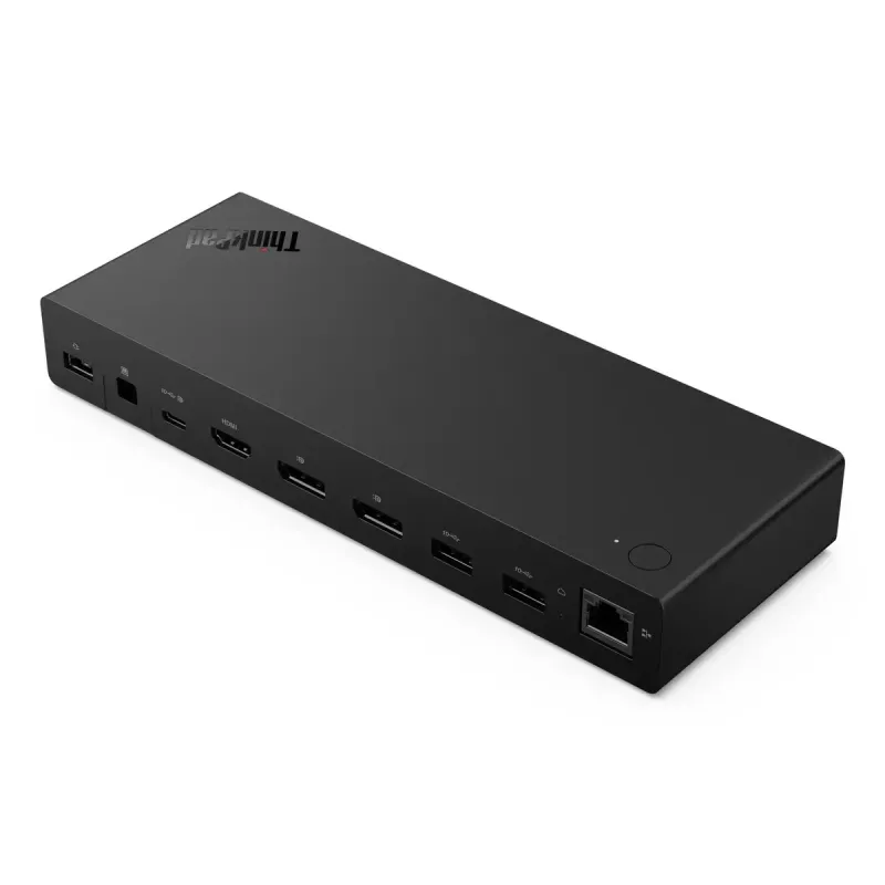 Docking station Lenovo ThinkPad USB4 Smart Dock 5500 – host USB4, 4x USB-A Gen2, HDMI, Gigabit Ethernet, alimentatore 135W, Eclipse nero