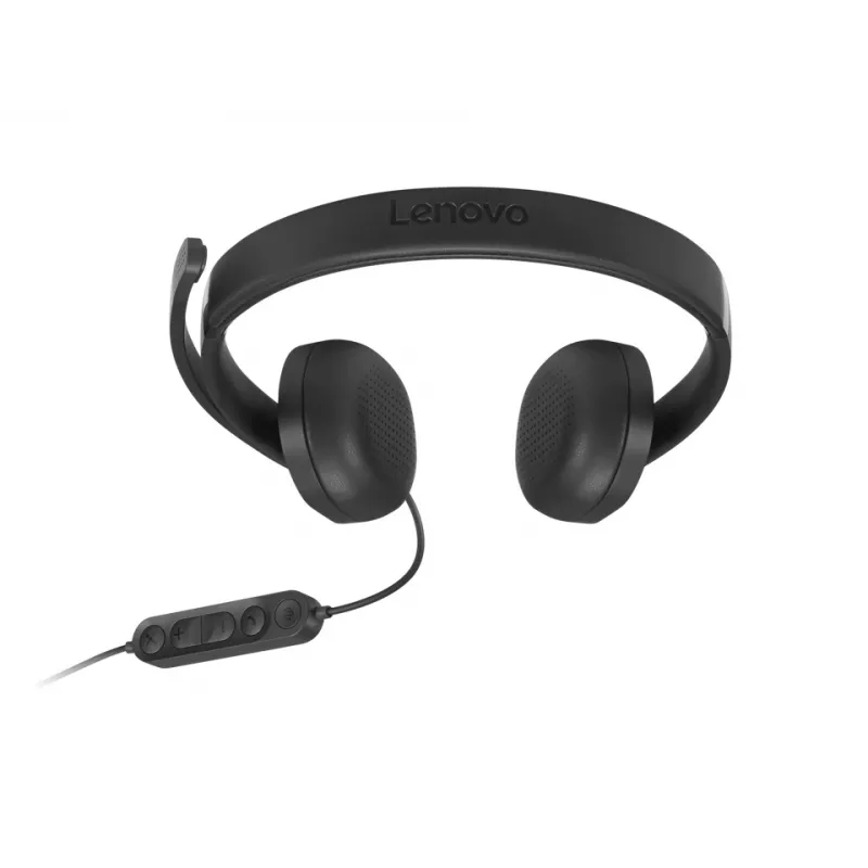 Lenovo VoIP Headset 5000 cuffie con filo con archetto ufficio/call center USB Type-C nero