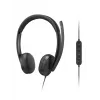 Lenovo VoIP Headset 5000 cuffie con filo con archetto ufficio/call center USB Type-C nero