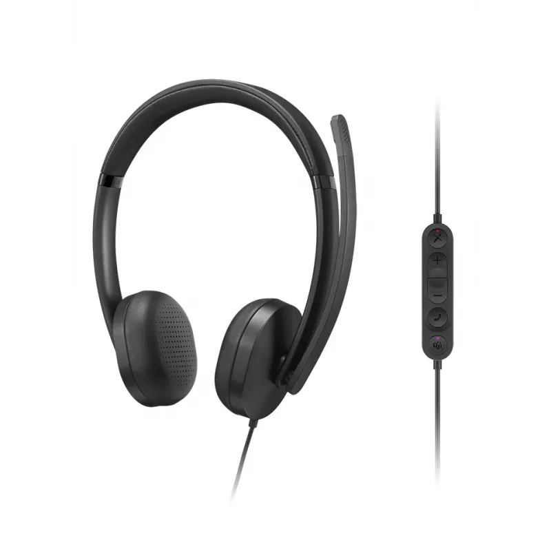 Lenovo VoIP Headset 5000 cuffie con filo con archetto ufficio/call center USB Type-C nero