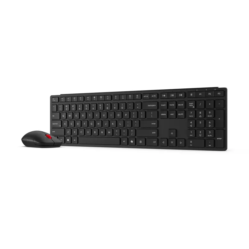 Lenovo 4X31S04848 tastiera mouse inclusi ufficio RF Wireless + Bluetooth US-Inglese nero