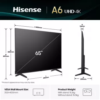 Hisense 65A6Q TV 165,1 cm (65