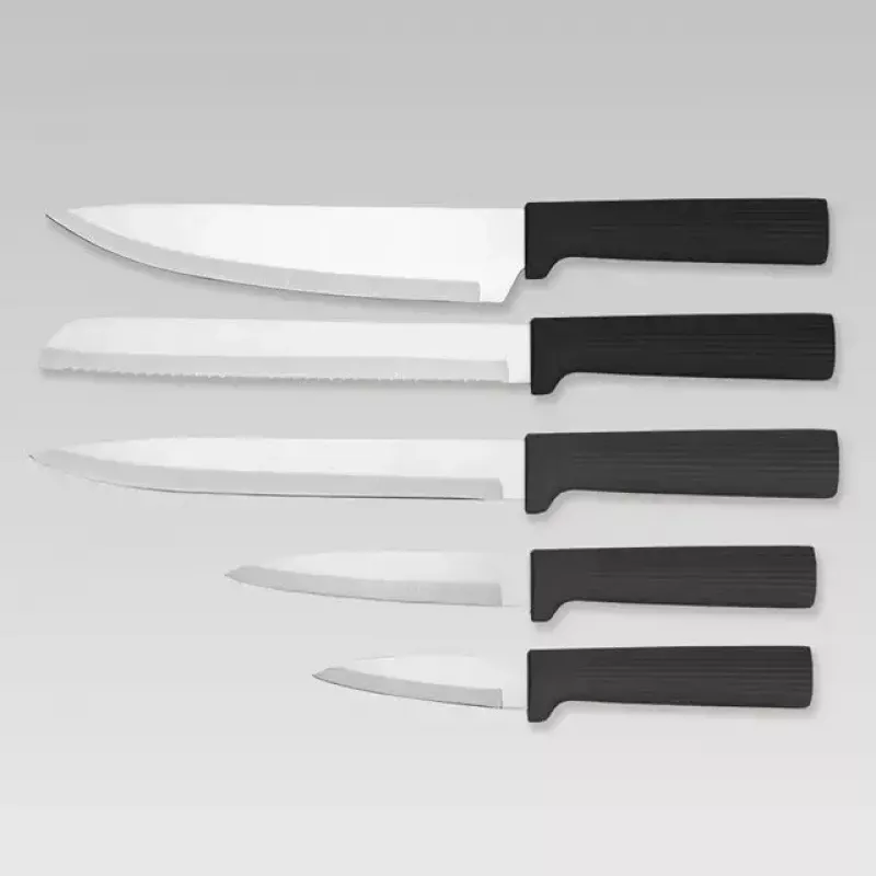 Coltello da cucina Maestro MR-1412-Nero set coltelli e tagliere