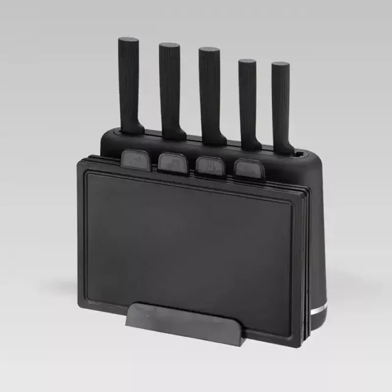 Coltello da cucina Maestro MR-1412-Nero set coltelli e tagliere