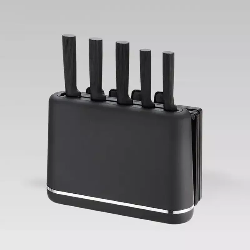 Coltello da cucina Maestro MR-1412-Nero set coltelli e tagliere