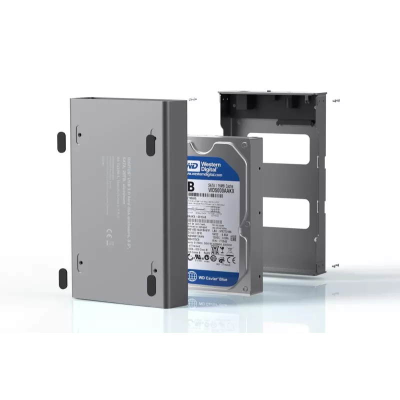 Case HDD Digitus DA-71106-1 USB 3.0 3,5 pollici SATA 16TB alluminio