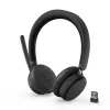 Cuffie con ANC Lenovo 6550 wireless con archetto ufficio/call center USB Type-C Bluetooth nero