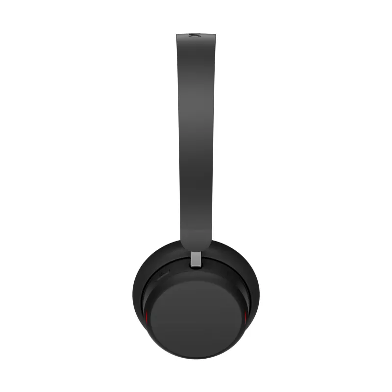 Cuffie con ANC Lenovo 6550 wireless con archetto ufficio/call center USB Type-C Bluetooth nero