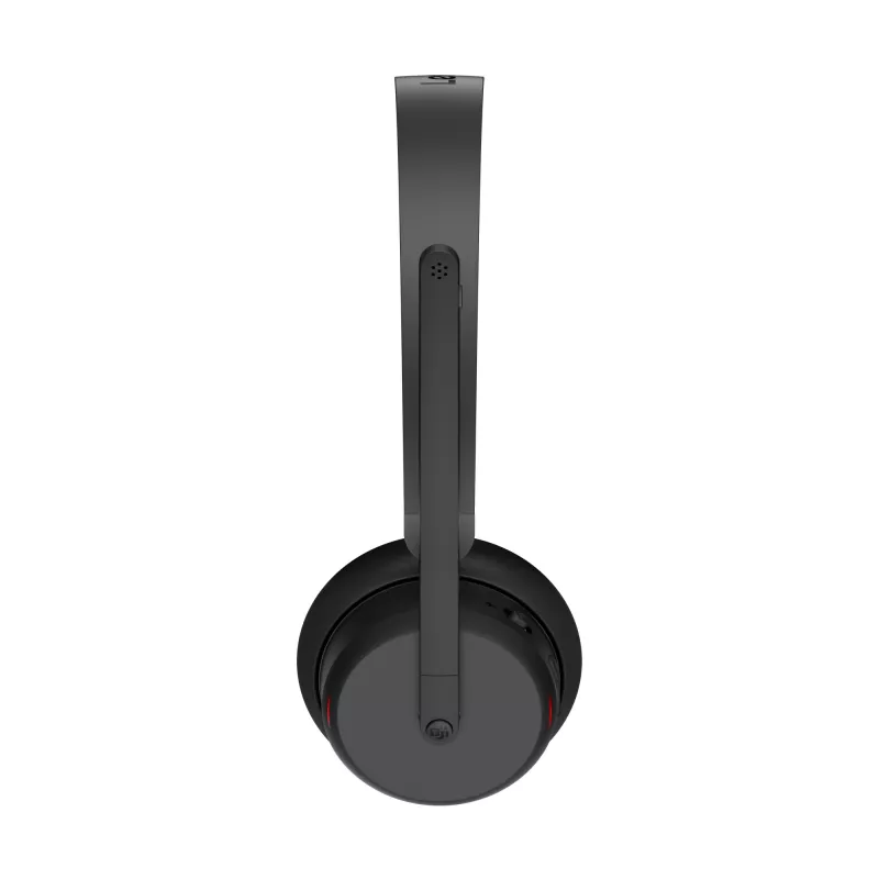 Cuffie con ANC Lenovo 6550 wireless con archetto ufficio/call center USB Type-C Bluetooth nero