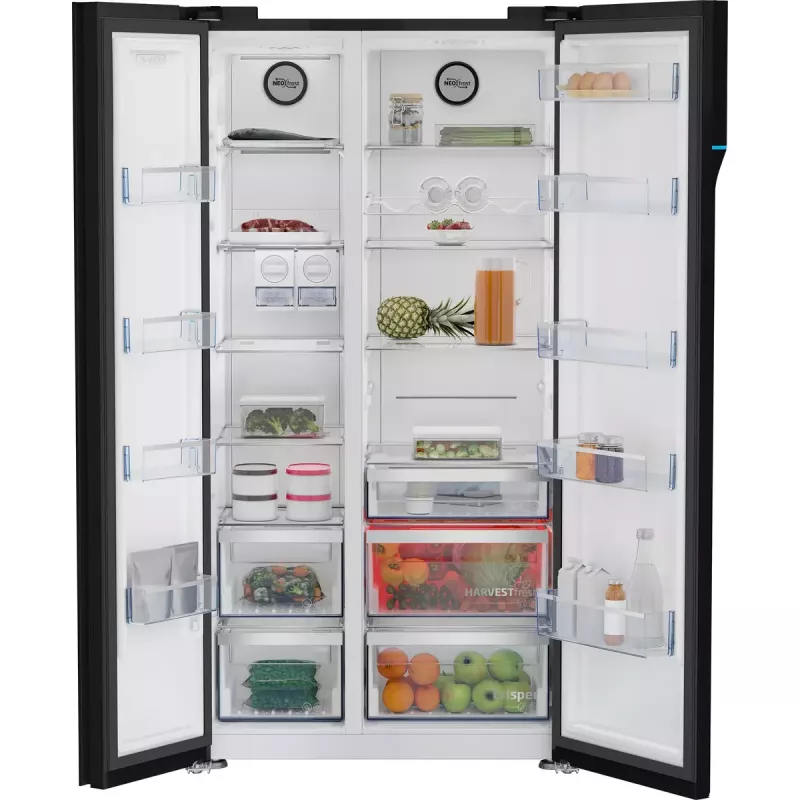Frigorifero side-by-side Beko GN163140ZGBN a libera installazione 558 L nero