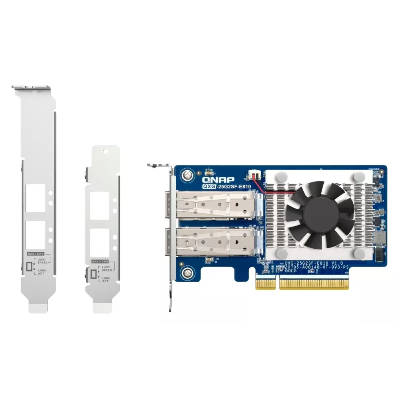 Scheda di rete QNAP QXG-25G2SF-E810 interna fibra ottica 25000 Mbit/s