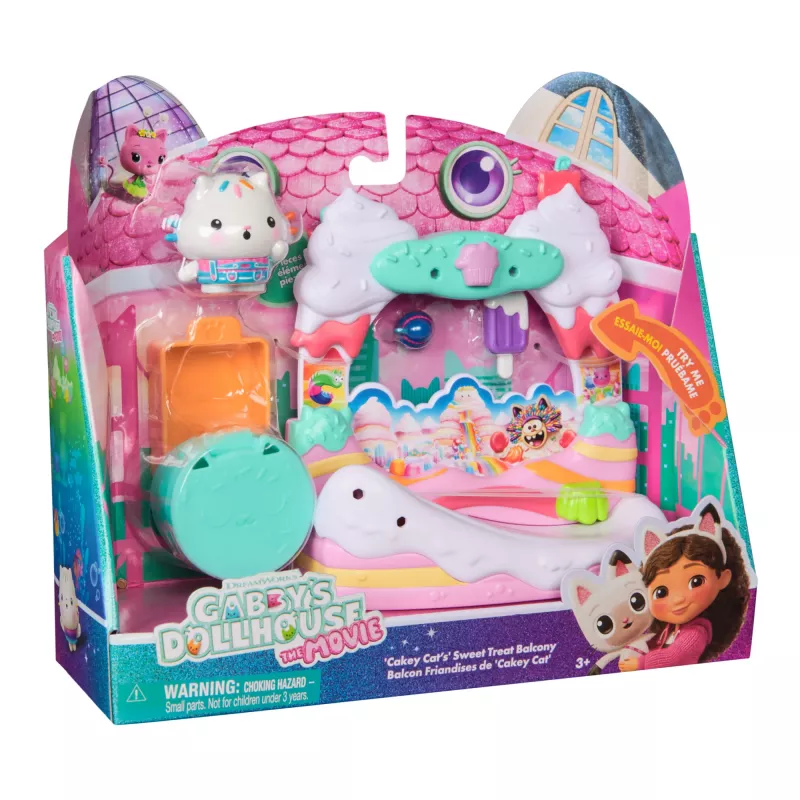 Action figure Gabby's Dollhouse Cakey Cat's balcone delle dolcezze multicolore