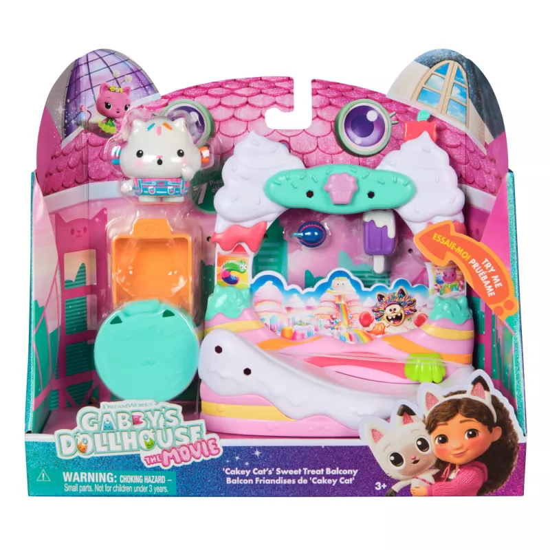 Action figure Gabby's Dollhouse Cakey Cat's balcone delle dolcezze multicolore