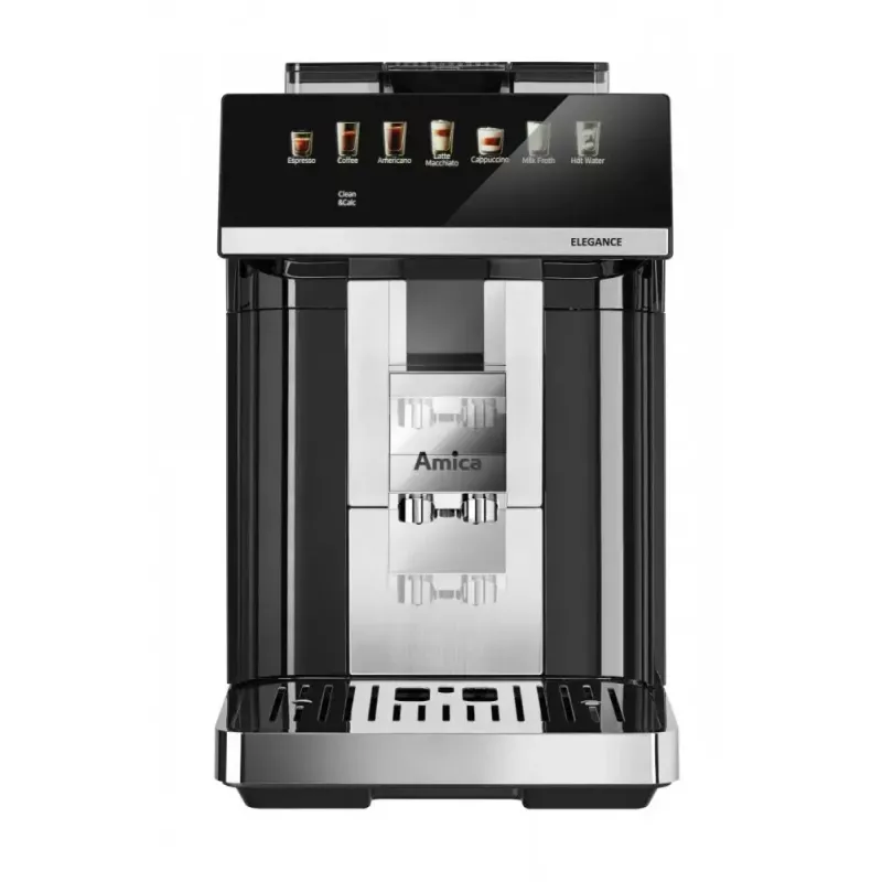 Amica Elegance CM 7011 macchina per caffè espresso, macinacaffè in acciaio, sistema di montatura del latte integrato