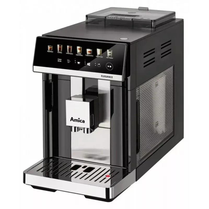 Amica Elegance CM 7011 macchina per caffè espresso, macinacaffè in acciaio, sistema di montatura del latte integrato