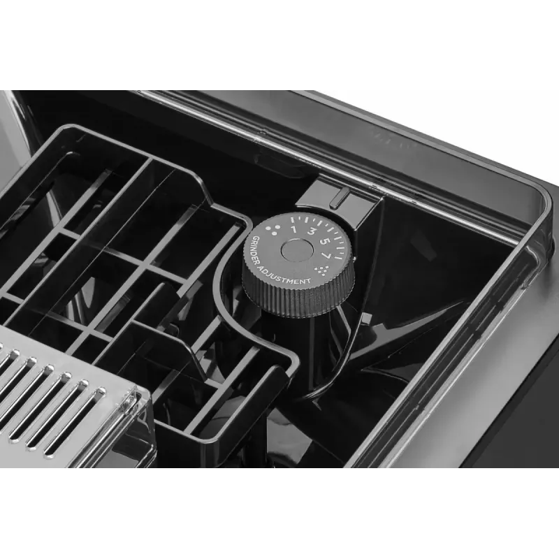 Amica Elegance CM 7011 macchina per caffè espresso, macinacaffè in acciaio, sistema di montatura del latte integrato