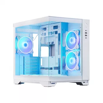 Case per computer Chieftec GM-30W-TG-OP Cube bianco