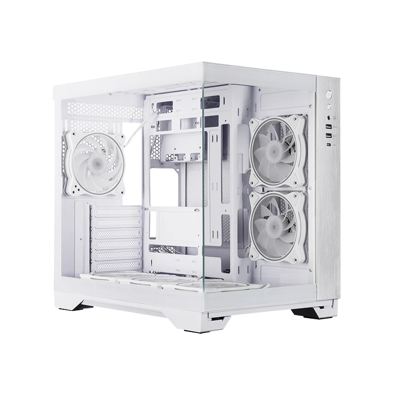 Case per computer Chieftec GM-30W-TG-OP Cube bianco
