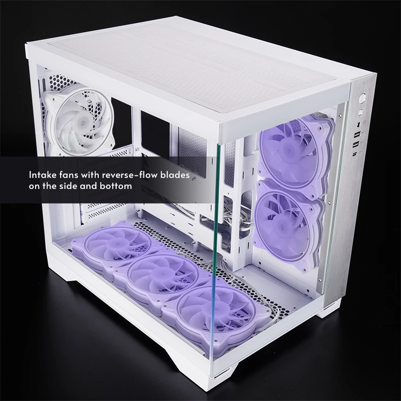 Case per computer Chieftec GM-30W-TG-OP Cube bianco