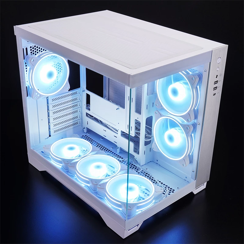 Case per computer Chieftec GM-30W-TG-OP Cube bianco