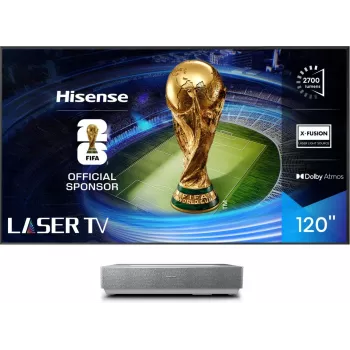 TV a proiezione Hisense 120L5ND proiettore a distanza ultra-corta 2700 ANSI Lumen DLP UHD 4K (3840x2160) nero, argento 3D