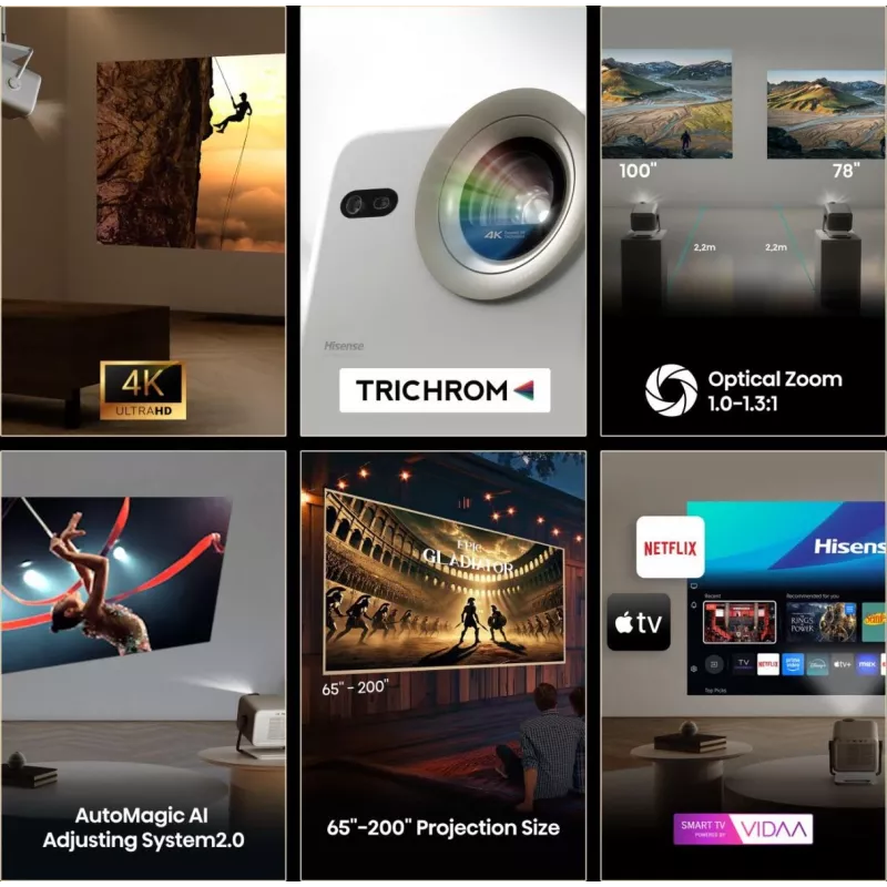 Hisense M2 Pro UHD 4K (3840x2160) 3D grigio