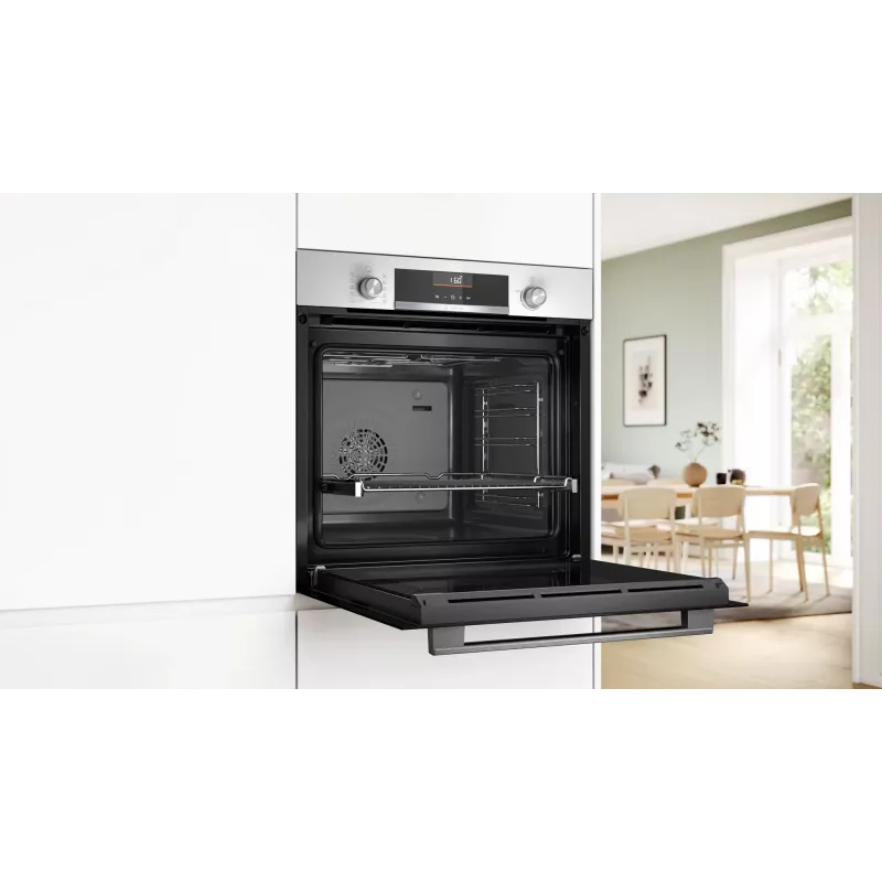 Forno elettrico da incasso Bosch Serie 6 HBG536EW4 — 71 L, 3400 W, bianco, EasyClean, 10 programmi automatici