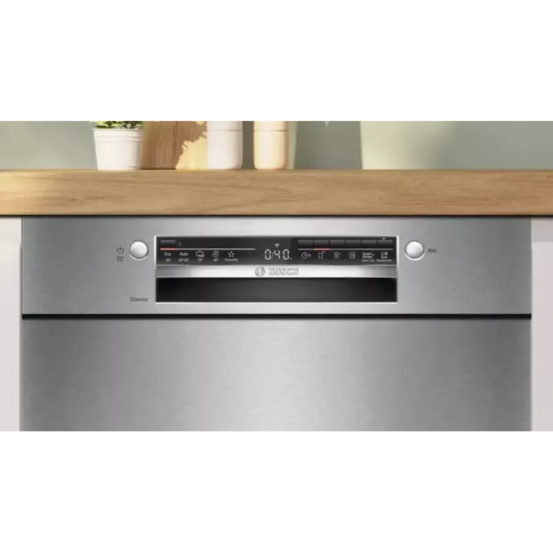 Lavastoviglie da incasso Bosch SMU2HVS06E — 60 cm completamente integrata, 14 coperti, 5 programmi, asciugatura a scambio termico
