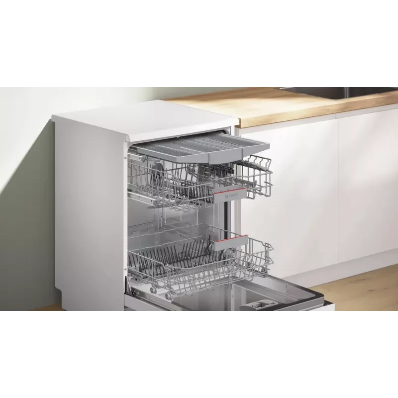 Lavastoviglie Bosch Serie 4 SMS4HVW14E a libera installazione 60 cm — 14 coperti, 46 dB, scambio termico