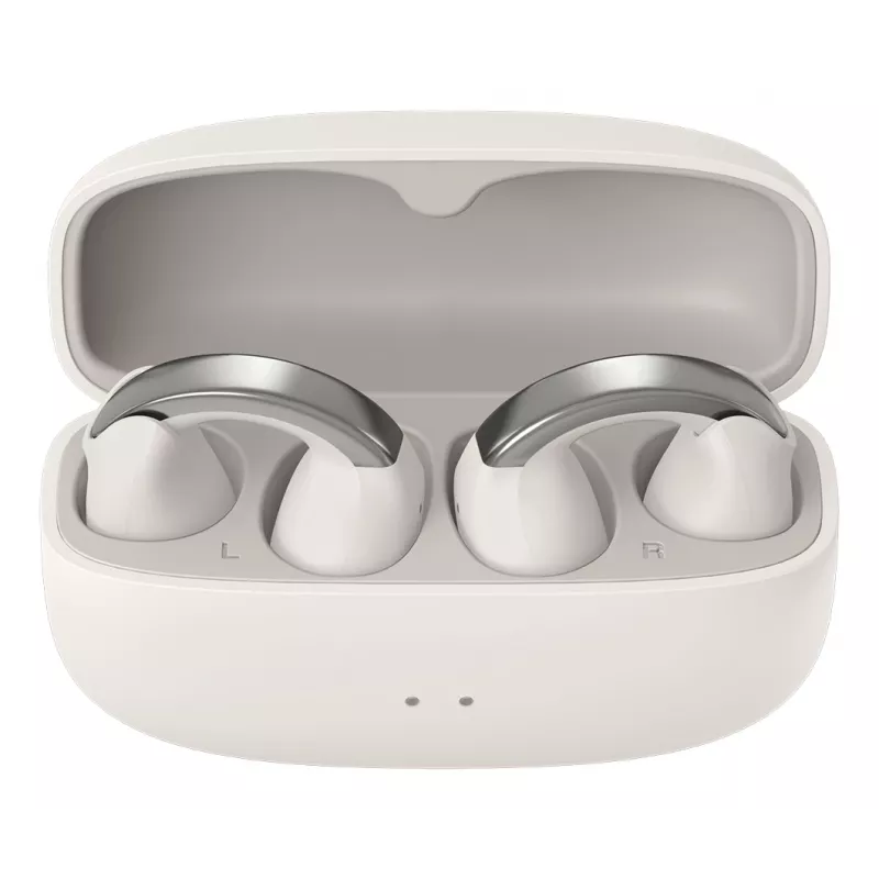Headset JVC HA-NP1T True Wireless Stereo (TWS) ear-clip-on chiamate/musica USB Type-C Bluetooth argento, bianco