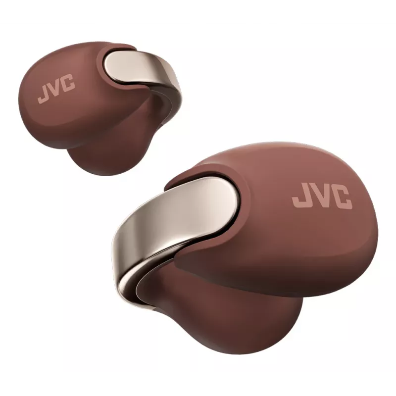 Headset JVC HA-NP1T True Wireless Stereo (TWS) ear-clip-on chiamate/musica USB Type-C Bluetooth marrone, argento