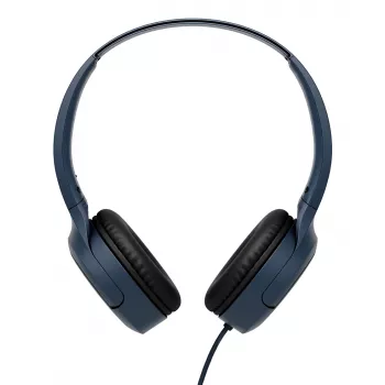 Headset binaurale con cavo JVC HA-S33UCAU, archetto, USB-C, 2 driver 2,97 cm, 20–20000 Hz, cavo 1,2 m, blu