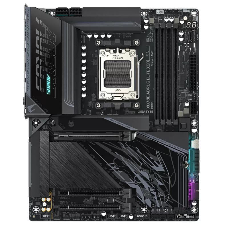 Scheda madre GIGABYTE X870E AORUS ELITE X3D, AMD AM5, ATX