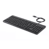Tastiera con filo HP 150, Full-Size (100%), con filo, USB, meccanica, QWERTY, nero