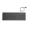 Tastiera con filo HP 150, Full-Size (100%), con filo, USB, meccanica, QWERTY, nero