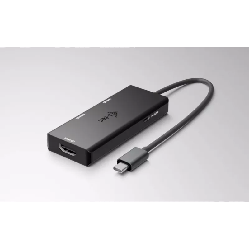 Adattatore video i-tec USB-C Triple 4K HDMI, Power Delivery 100W