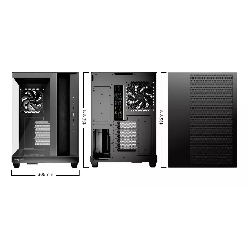 Case per PC be quiet! Light Base 500 Midi Tower nero