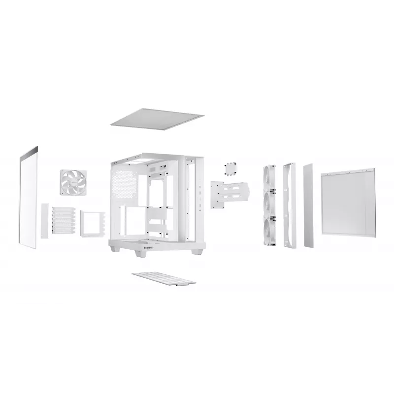 Case PC be quiet Light Base 500 LX White Midi Tower ATX/PS2 supporto alimentatore 3x120 mm anteriore 1x120 mm posteriore supporta unità 2,5/3,5 pollici 305×436×432 mm