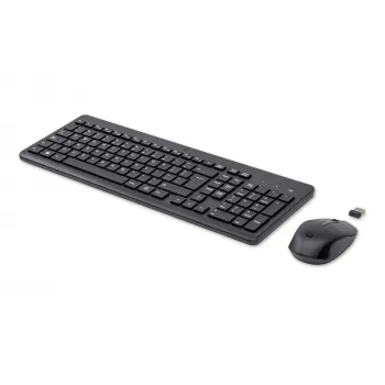 Combinazione mouse e tastiera HP 330 wireless, full-size (100%), wireless, RF Wireless, QWERTY, nero, mouse incluso
