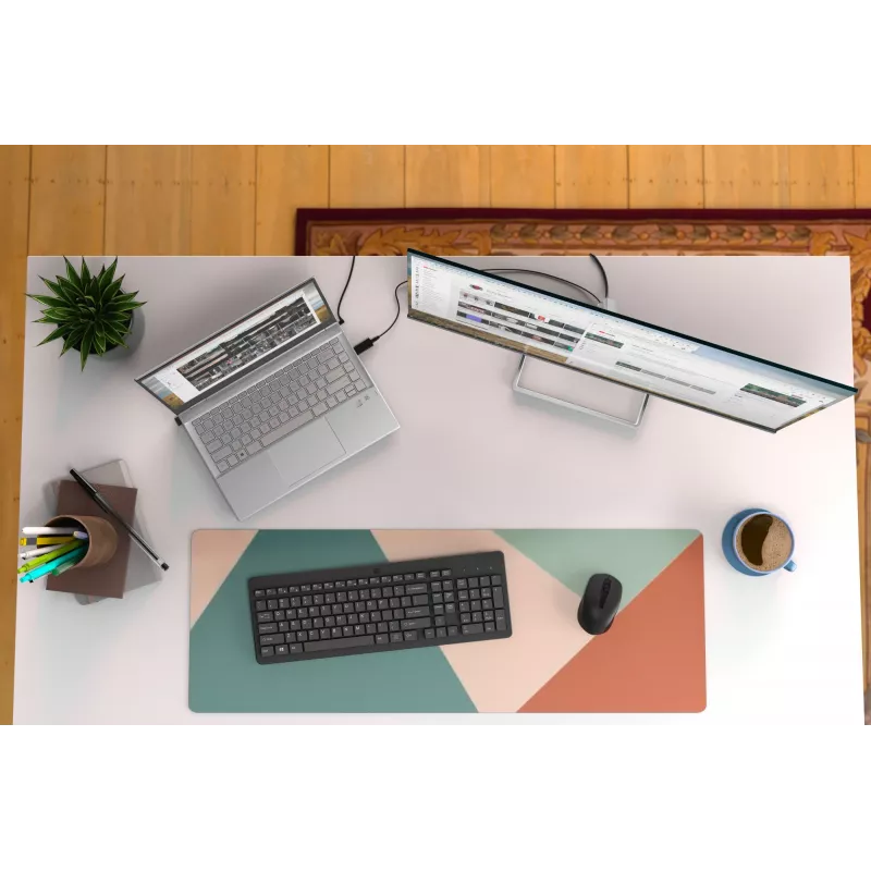 Combinazione mouse e tastiera HP 330 wireless, full-size (100%), wireless, RF Wireless, QWERTY, nero, mouse incluso
