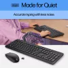 Combinazione mouse e tastiera HP 230 wireless, full-size (100%), wireless, RF Wireless, a membrana, nero, mouse incluso